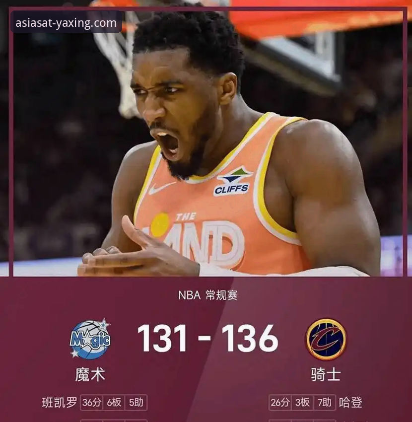 亚星娱乐 米切尔42分引领骑士险胜魔术,赛事深度解析